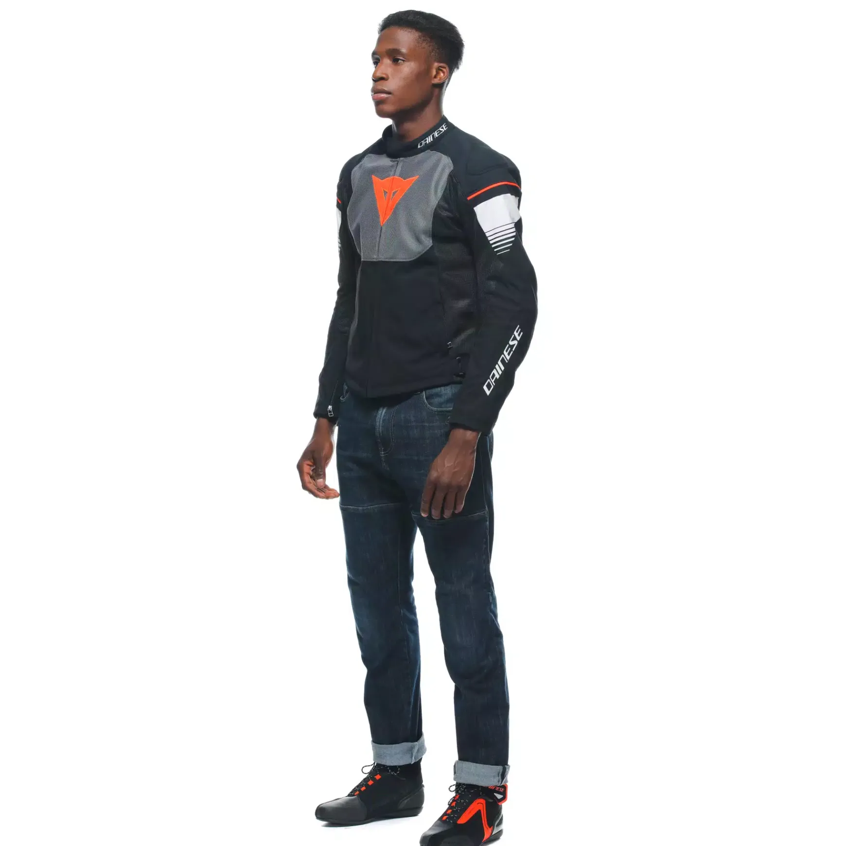 Dainese AIR FAST TEX JACKET BLACK/GRAY/WHITE