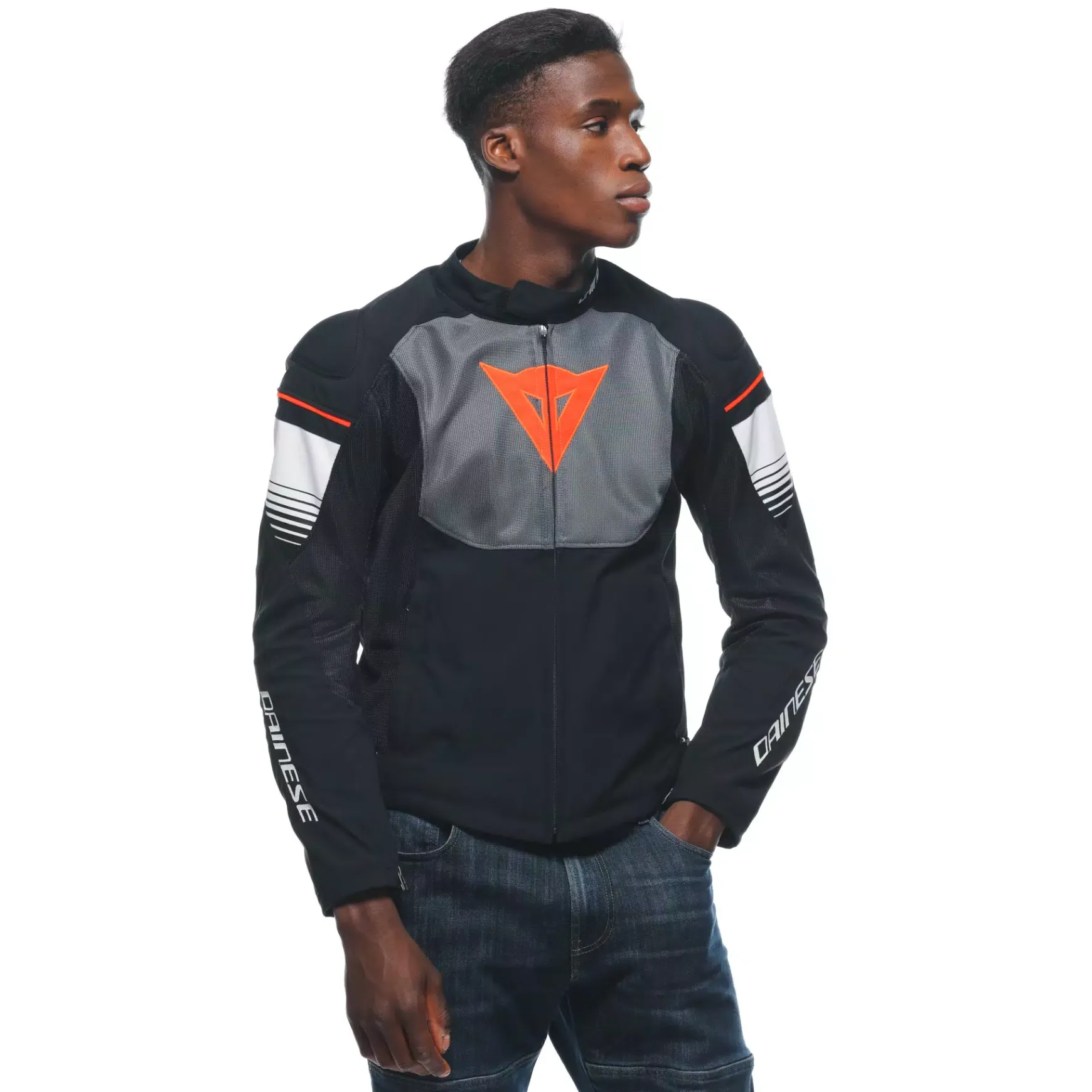 Dainese AIR FAST TEX JACKET BLACK/GRAY/WHITE