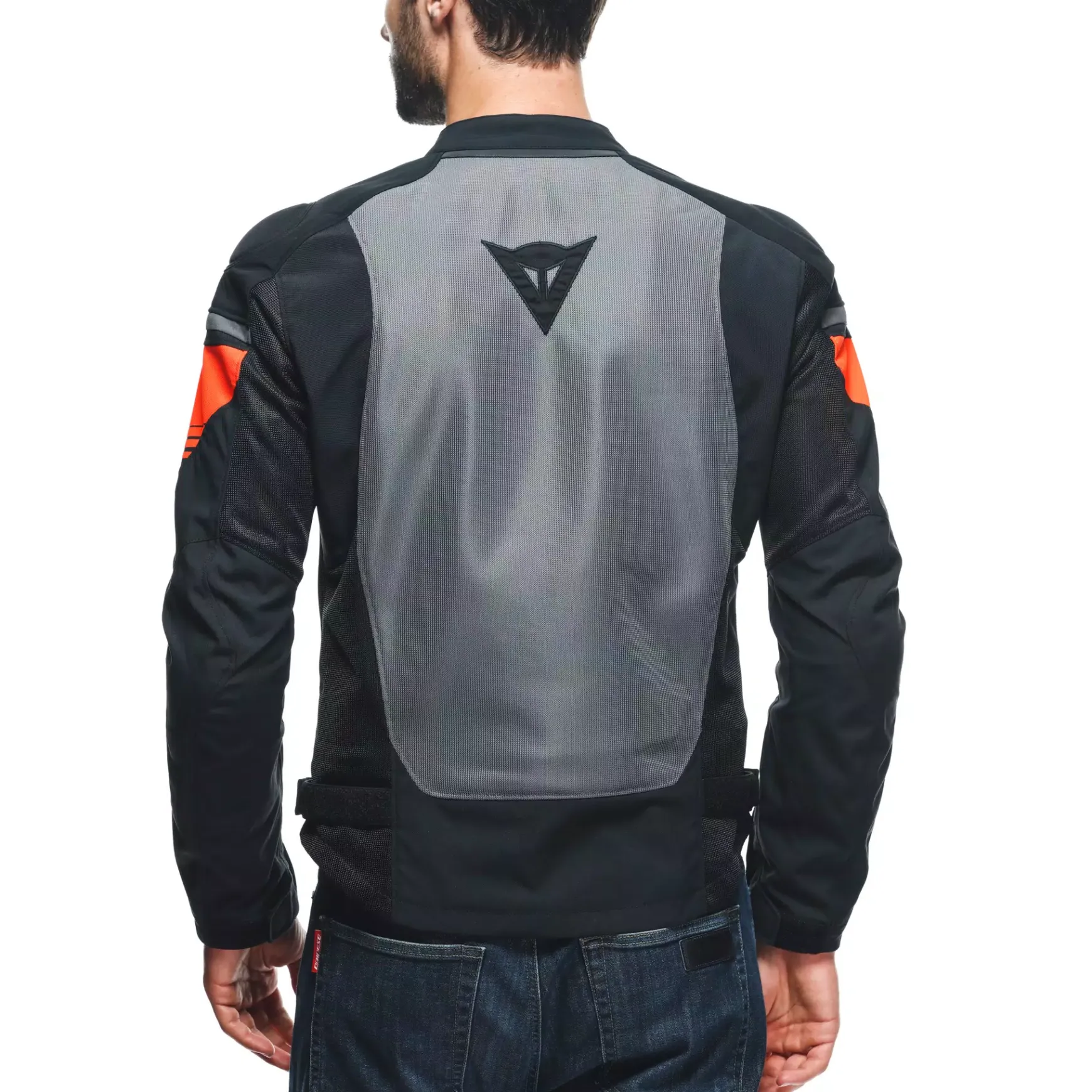 Dainese AIR FAST TEX JACKET BLACK/GRAY/FLUO-RED Discount
