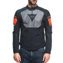 Dainese AIR FAST TEX JACKET BLACK/GRAY/FLUO-RED Discount
