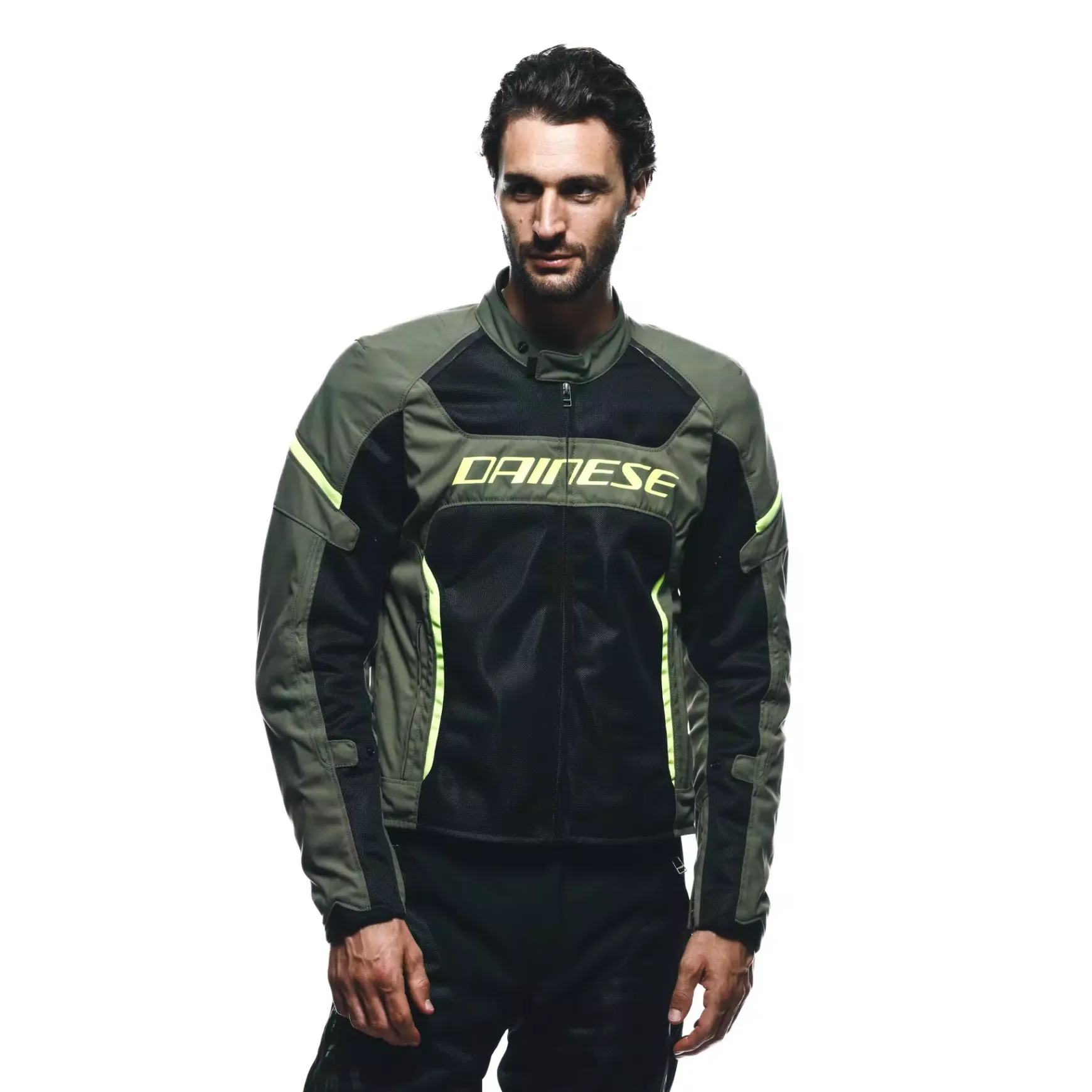 Dainese AIR FRAME 3 TEX JACKET ARMY GREEN/BLACK/FLUO YELLOW Online