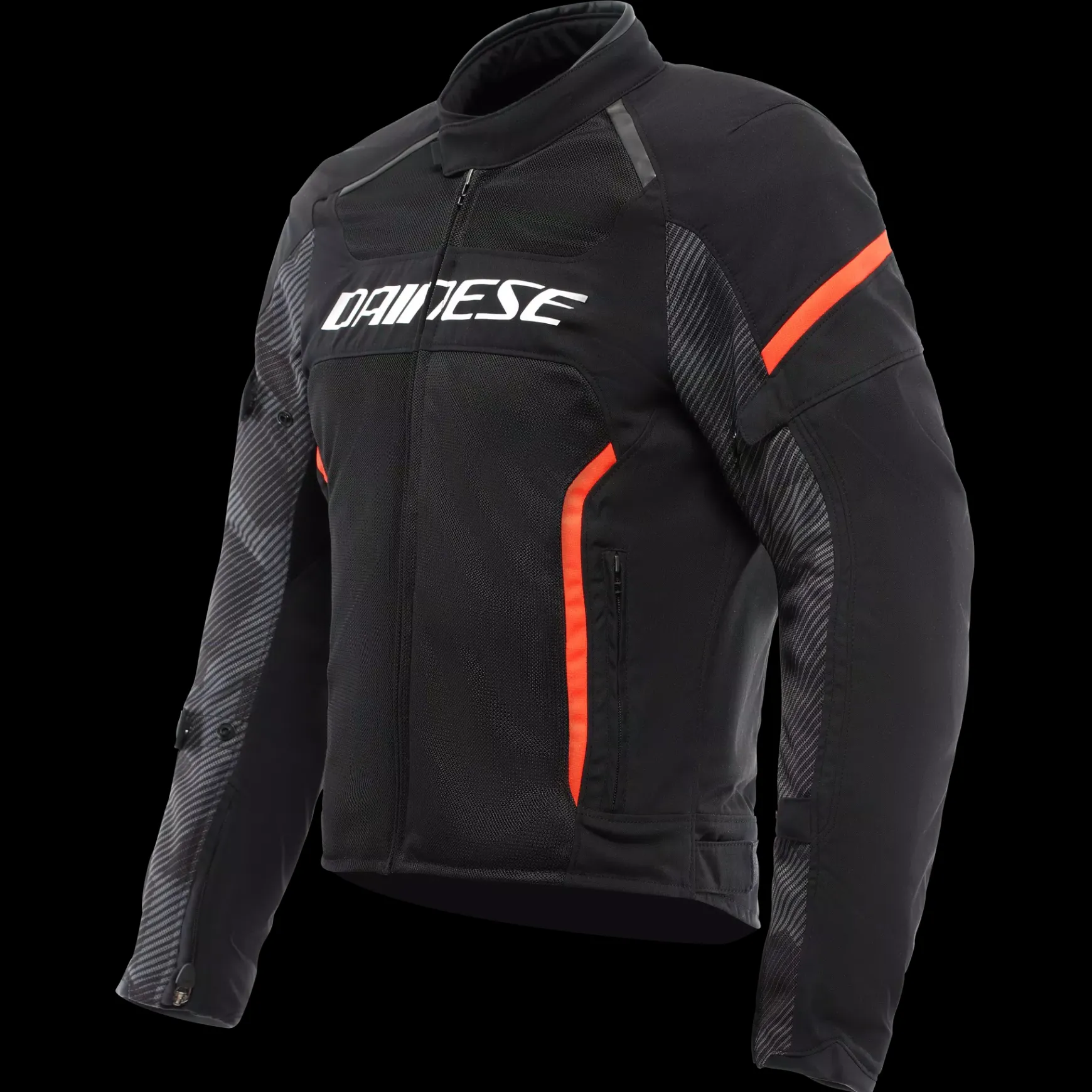 Dainese AIR FRAME 3 TEX JACKET BLACK/BLACK/RED-FLUO