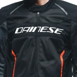 Dainese AIR FRAME 3 TEX JACKET BLACK/BLACK/RED-FLUO