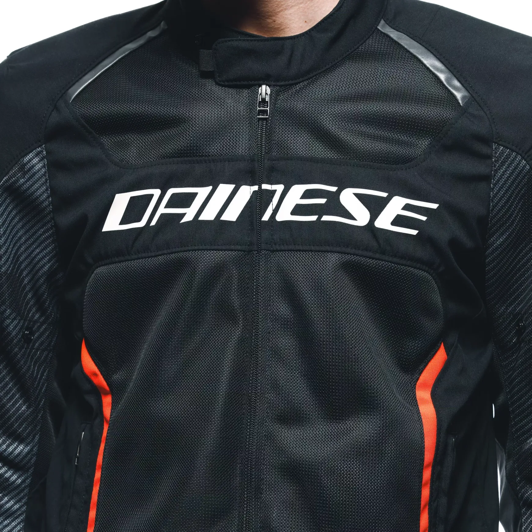 Dainese AIR FRAME 3 TEX JACKET BLACK/BLACK/RED-FLUO