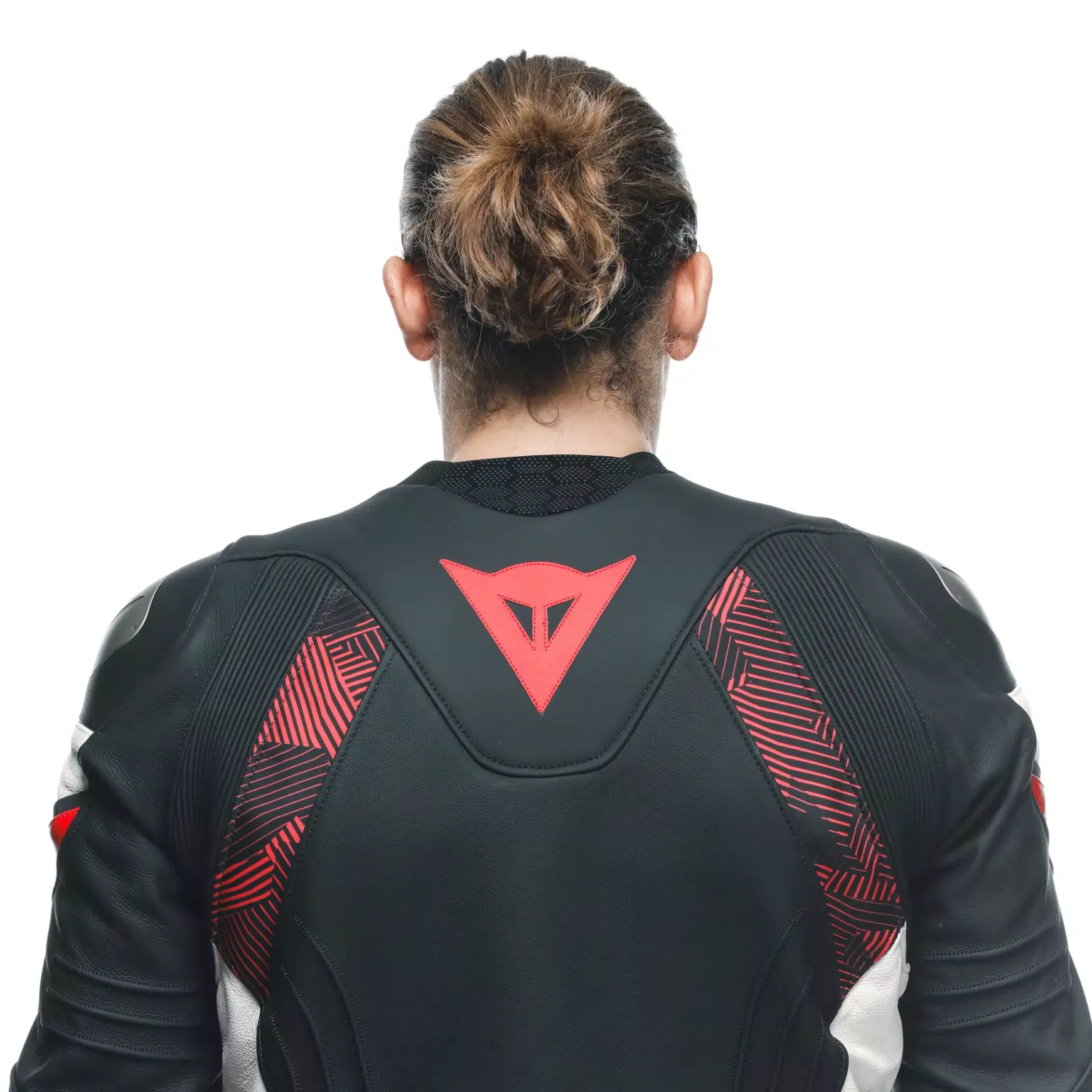Dainese AVRO 5 LEATHER JACKET BLACK/RED-LAVA/WHITE Outlet