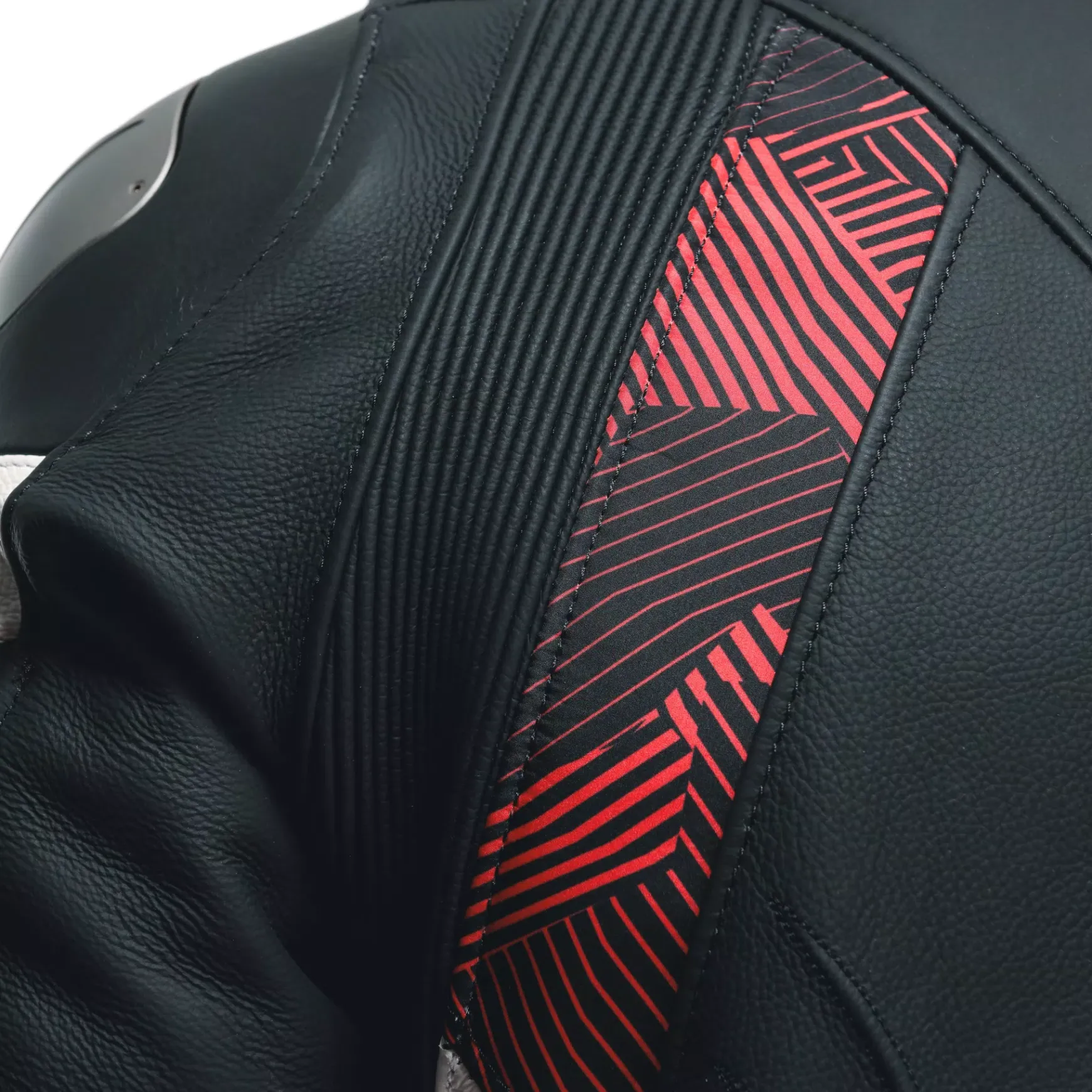 Dainese AVRO 5 LEATHER JACKET BLACK/RED-LAVA/WHITE Outlet
