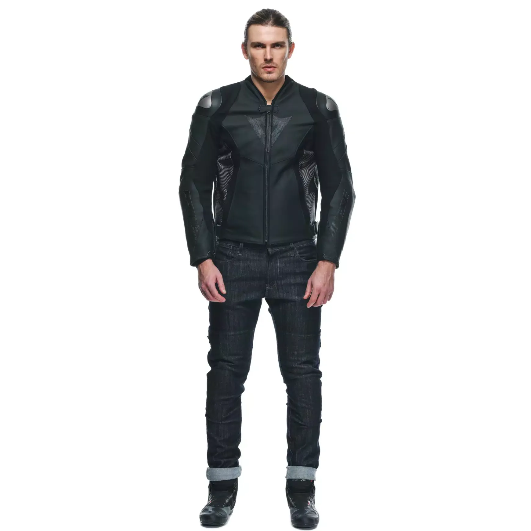 Dainese AVRO 5 LEATHER JACKET BLACK/ANTHRACITE New