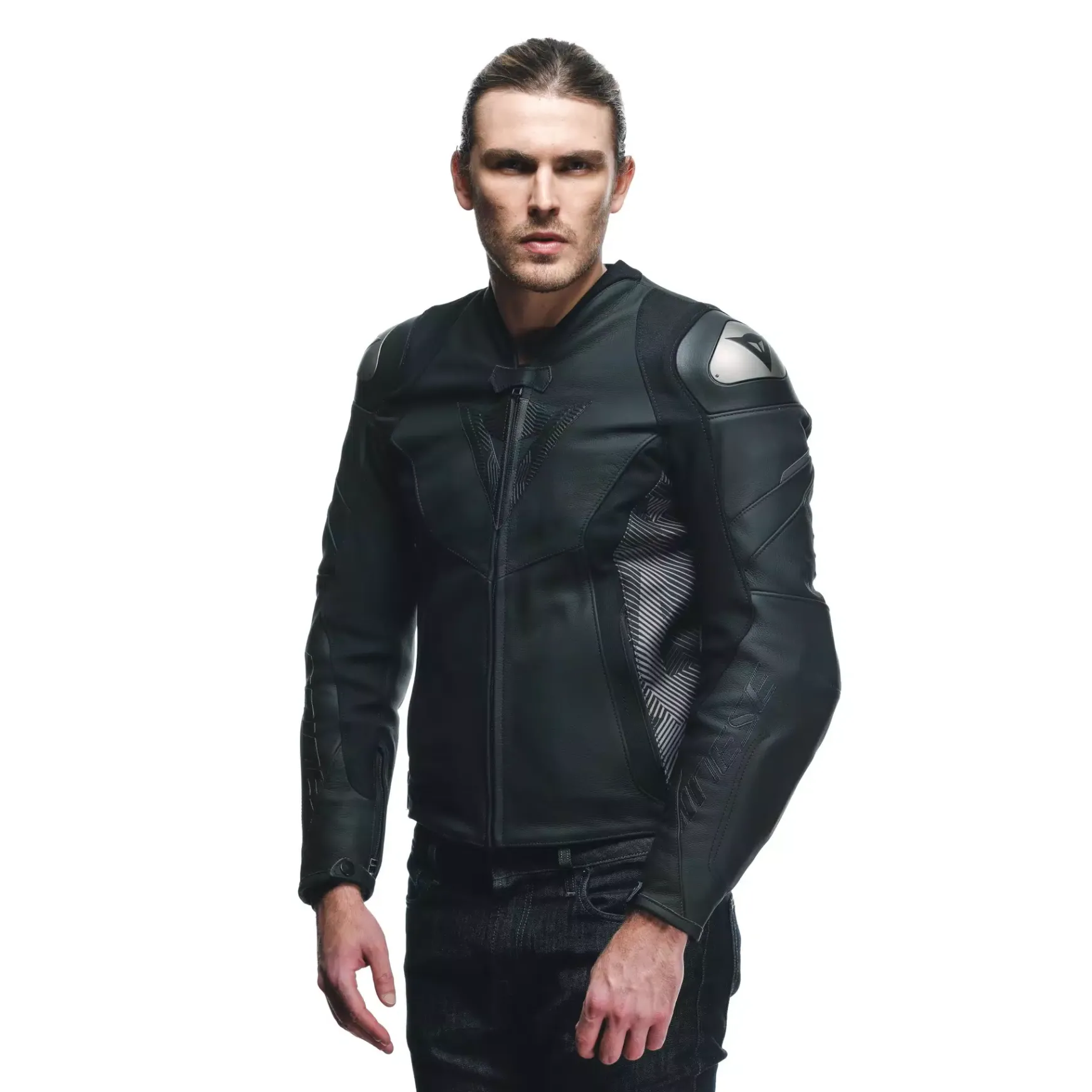 Dainese AVRO 5 LEATHER JACKET BLACK/ANTHRACITE New