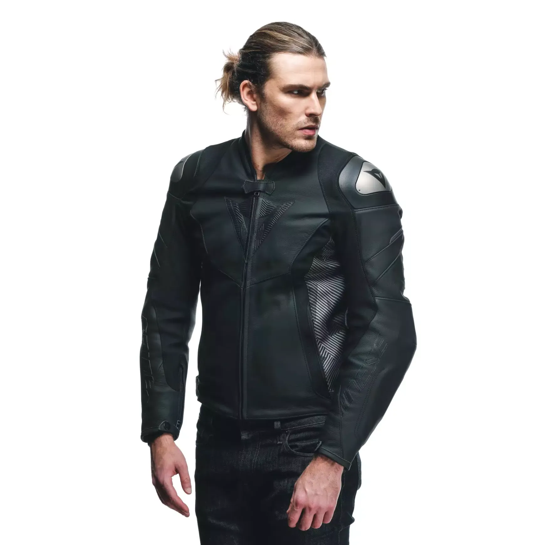 Dainese AVRO 5 LEATHER JACKET BLACK/ANTHRACITE New