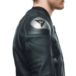 Dainese AVRO 5 LEATHER JACKET BLACK/ANTHRACITE New