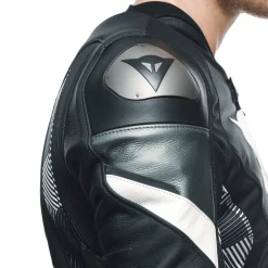 Dainese AVRO 5 LEATHER JACKET BLACK/WHITE/ANTHRACITE Outlet