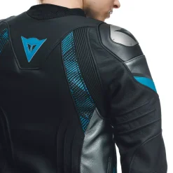 Dainese AVRO 5 LEATHER JACKET WMN BLACK/TEAL/ANTHRACITE Hot