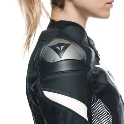 Dainese AVRO 5 LEATHER JACKET WMN BLACK/BLACK/WHITE Best