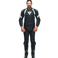 Dainese AVRO 4 LEATHER 2PCS SUIT BLACK-MATT/BLACK-MATT/WHITE Online