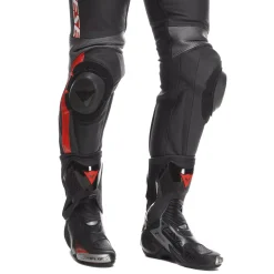 Dainese AVRO 4 LEATHER 2PCS SUIT BLACK/ANTHRACITE/RED-LAVA