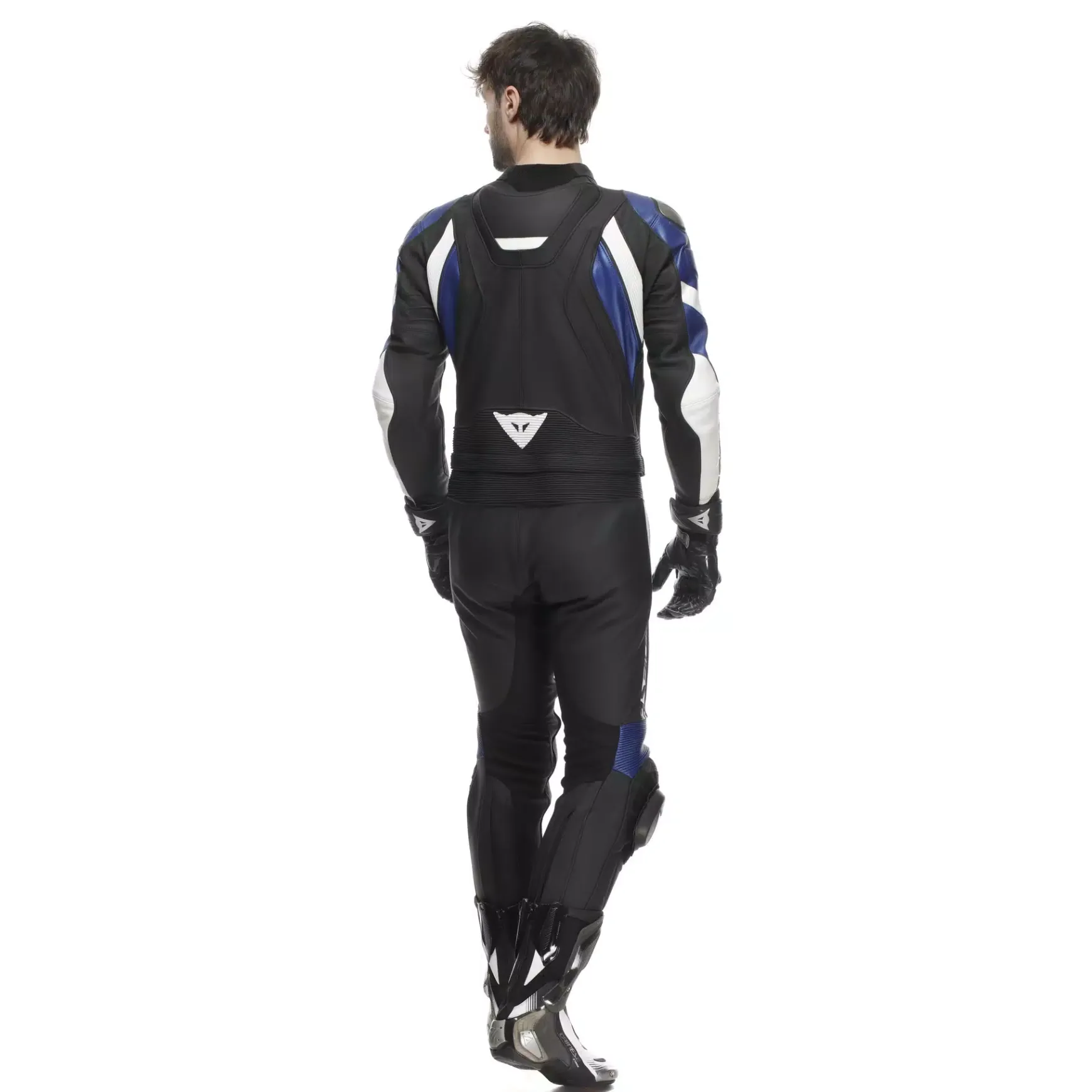 Dainese AVRO 4 LEATHER 2PCS SUIT BLACK/WHITE/BLUE Discount