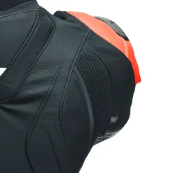 Dainese AVRO 4 LEATHER 2PCS SUIT BLACK-MATT/FLUO-RED/WHITE