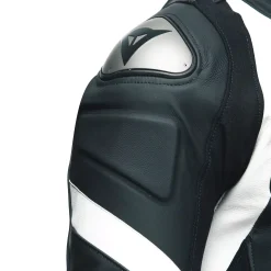 Dainese AVRO 4 LEATHER 2PCS SUIT S/T BLACK-MATT/BLACK-MATT/WHITE Hot