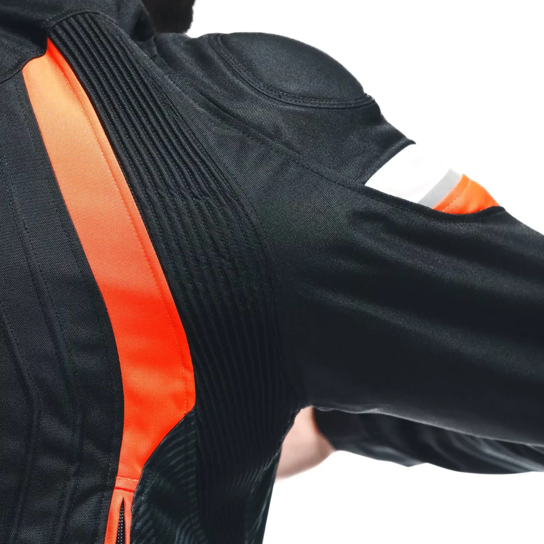 Dainese AVRO 5 TEX JACKET BLACK/RED-FLUO/WHITE