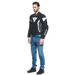 Dainese AVRO 5 TEX JACKET BLACK/WHITE/BLACK Sale