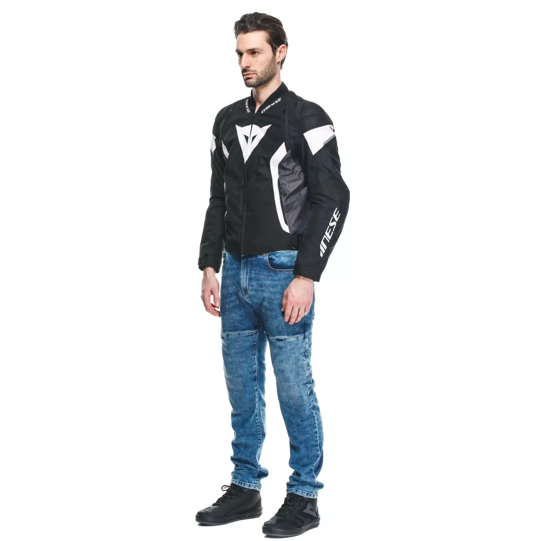 Dainese AVRO 5 TEX JACKET BLACK/WHITE/BLACK Sale