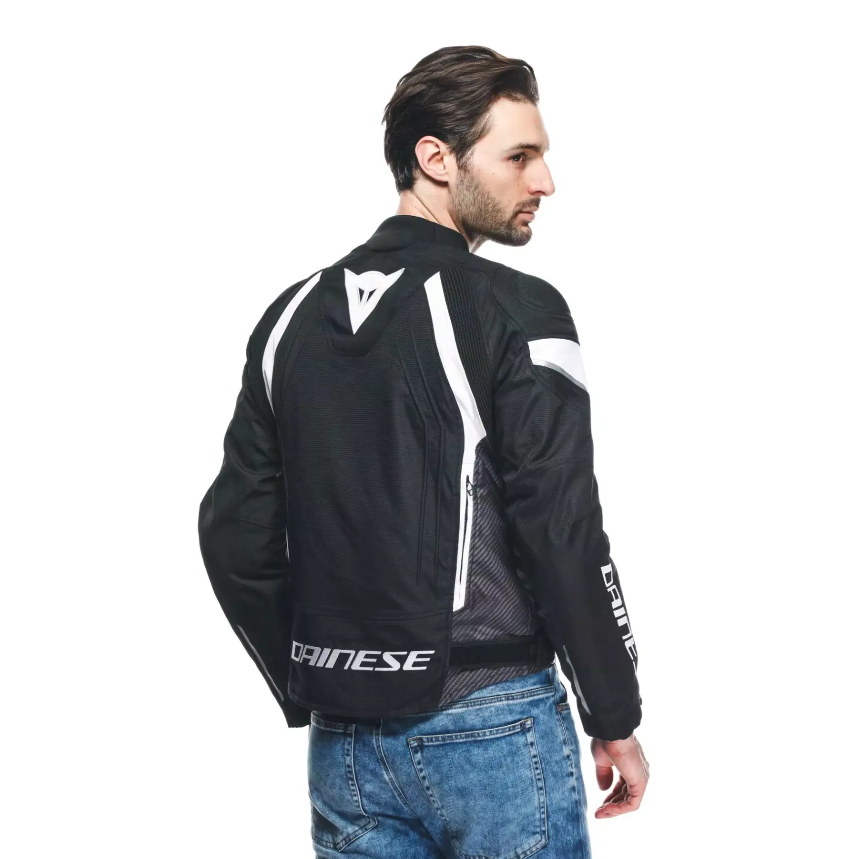 Dainese AVRO 5 TEX JACKET BLACK/WHITE/BLACK Sale