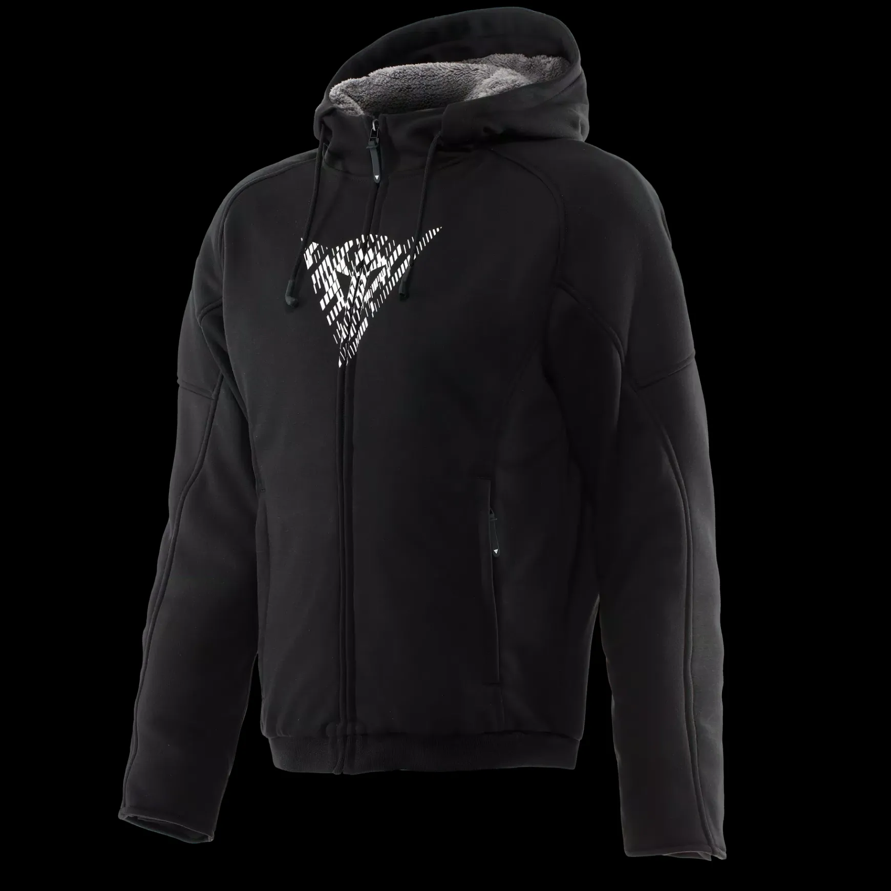 Dainese BOVISA - MOTORRAD-HOODIE MIT PROTEKTOREN HERREN BLACK/WHITE Online