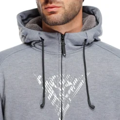 Dainese BOVISA - MOTORRAD-HOODIE MIT PROTEKTOREN HERREN GREY-MELANGE/BLACK Outlet