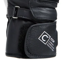 Dainese CARBON 4 LONG LADY LEATHER GLOVES BLACK/WHITE/FLUO-RED Sale