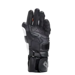 Dainese CARBON 4 LONG LADY LEATHER GLOVES BLACK/WHITE/FLUO-RED Sale