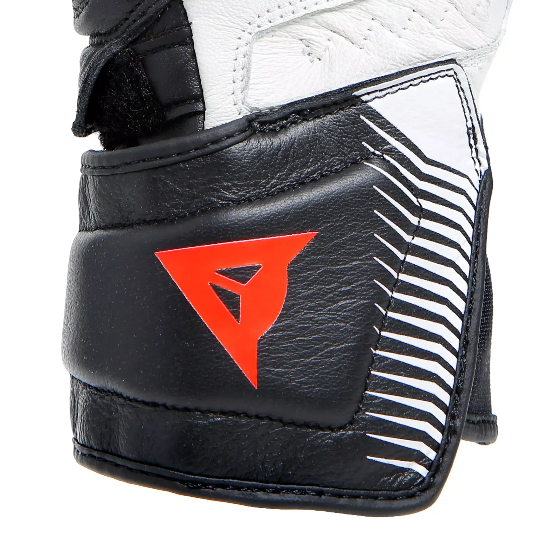 Dainese CARBON 4 LONG LADY LEATHER GLOVES BLACK/WHITE/FLUO-RED Sale