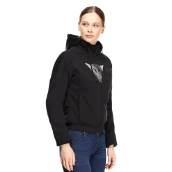 Dainese DAEMON-X - MOTORRAD-HOODIE MIT PROTEKTOREN DAMEN BLACK Clearance