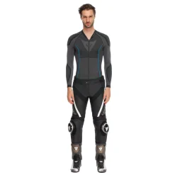 Dainese DELTA 4 - MOTORRADHOSE AUS LEDER HERREN BLACK/TIBETAN PLATINUM/WHITE Online