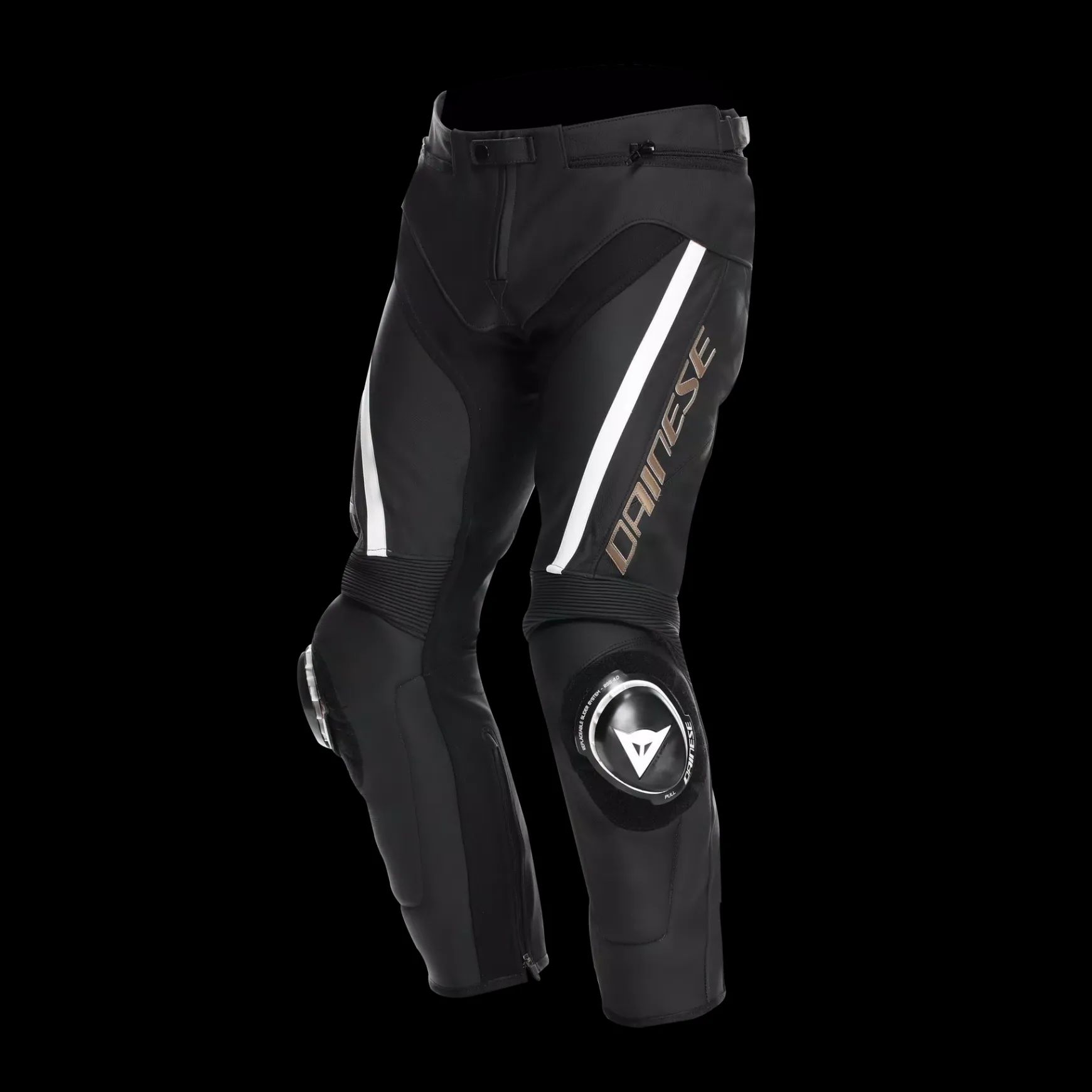 Dainese DELTA 4 - MOTORRADHOSE AUS LEDER HERREN BLACK/TIBETAN PLATINUM/WHITE Online