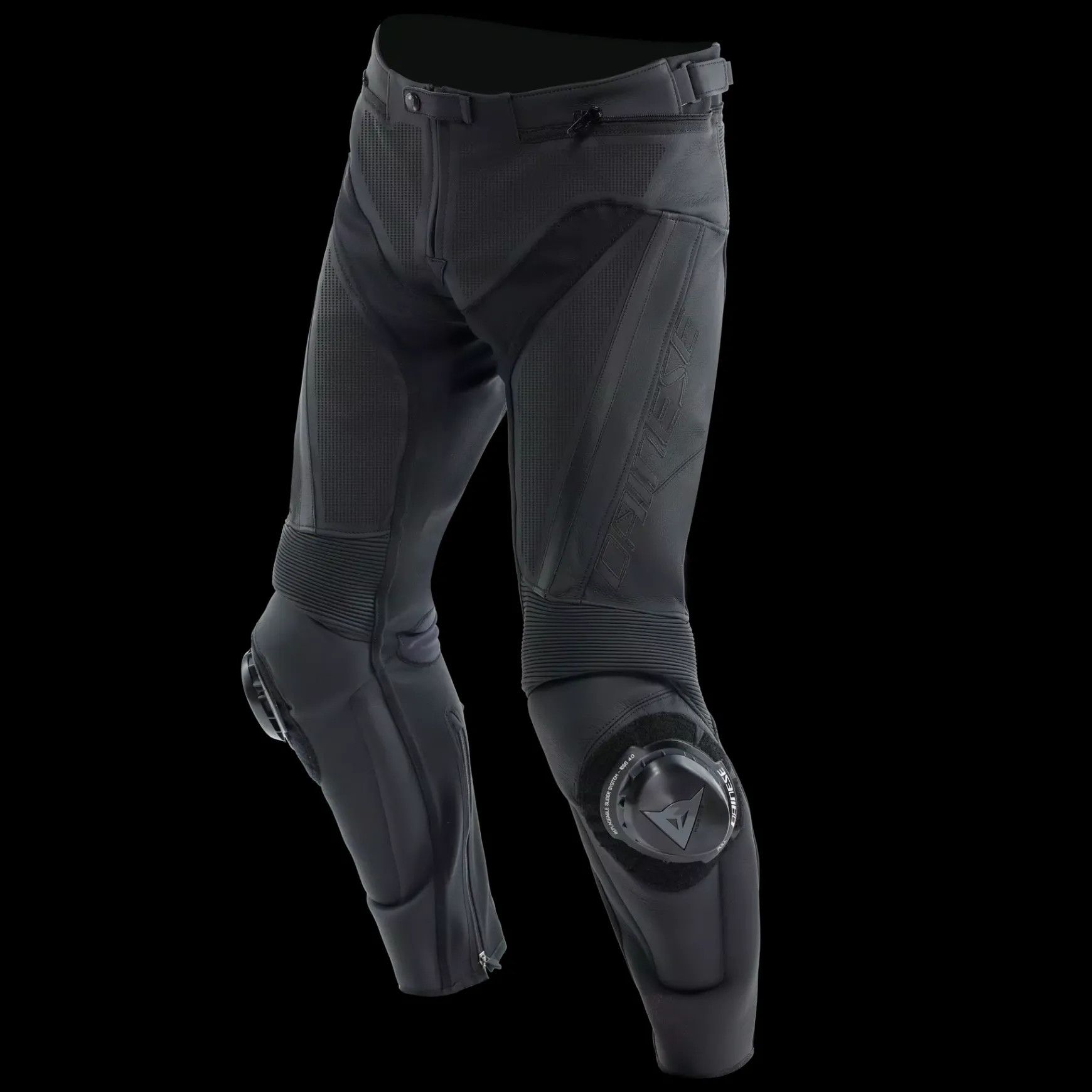 Dainese DELTA 4 PERF. LEATHER PANTS BLACK/BLACK Discount