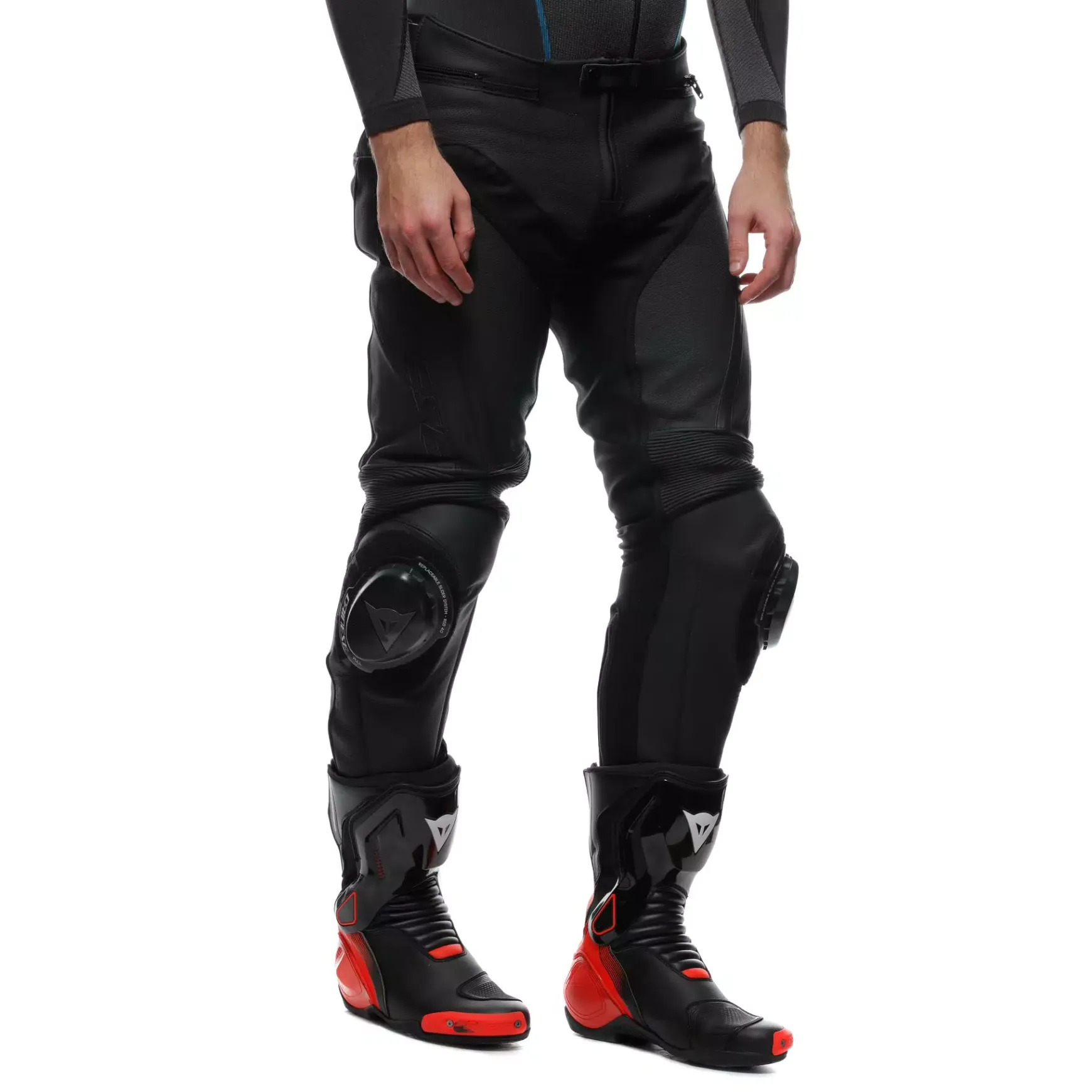 Dainese DELTA 4 PERF. LEATHER PANTS BLACK/BLACK Discount