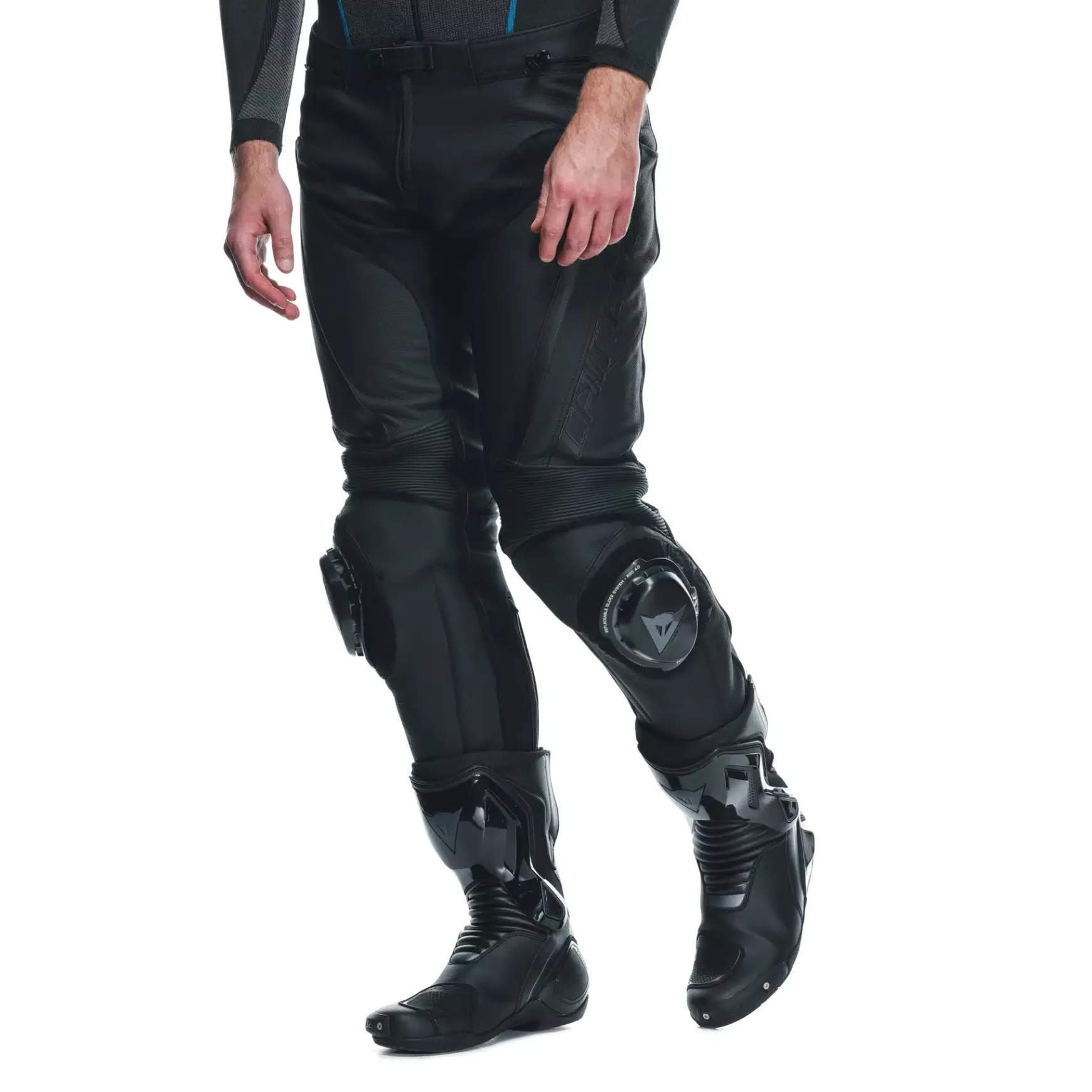 Dainese DELTA 4 S/T LEATHER PANTS BLACK/BLACK Clearance
