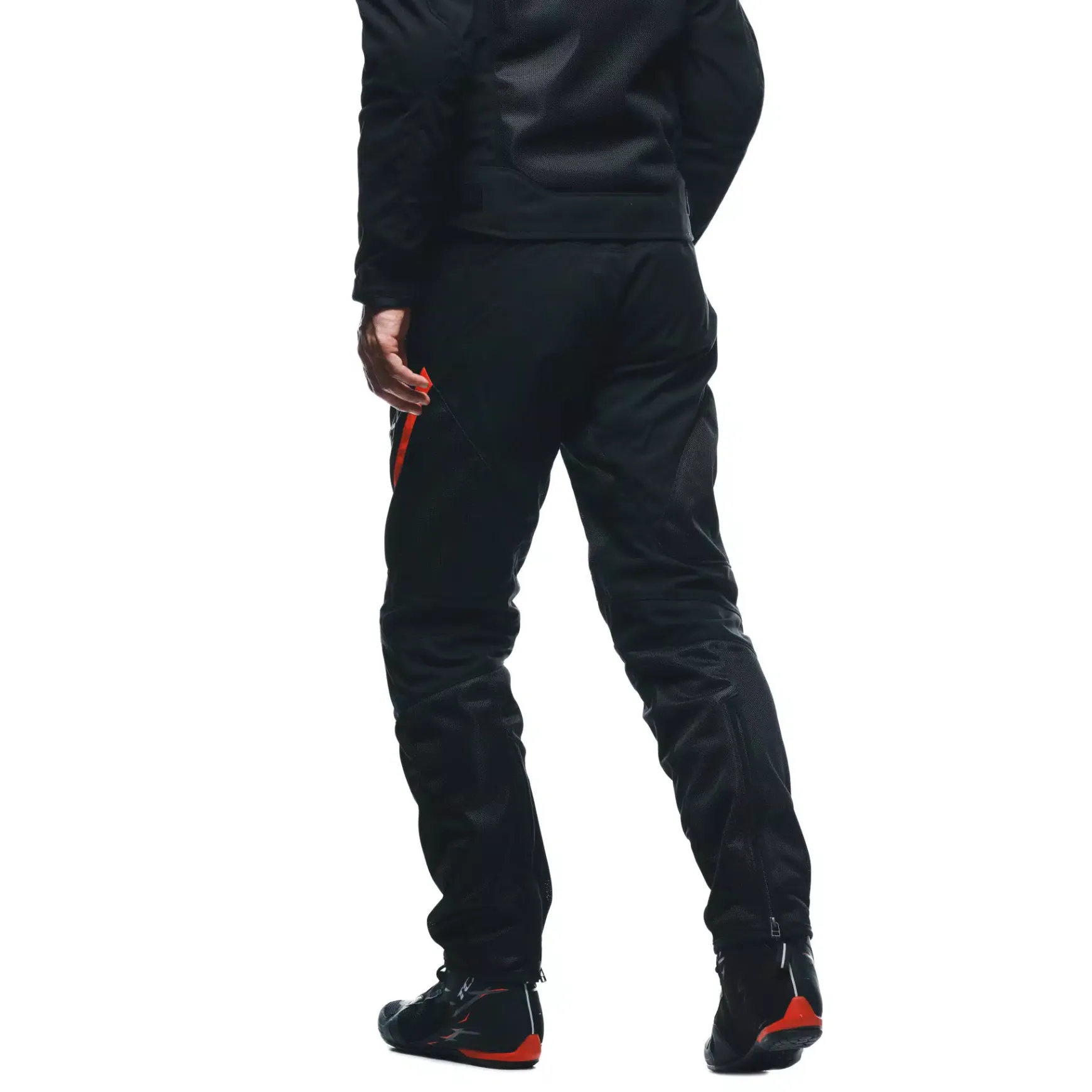 Dainese DRAKE 2 SUPER AIR TEX PANTS BLACK/ANTHRACITE/RED-FLUO Discount