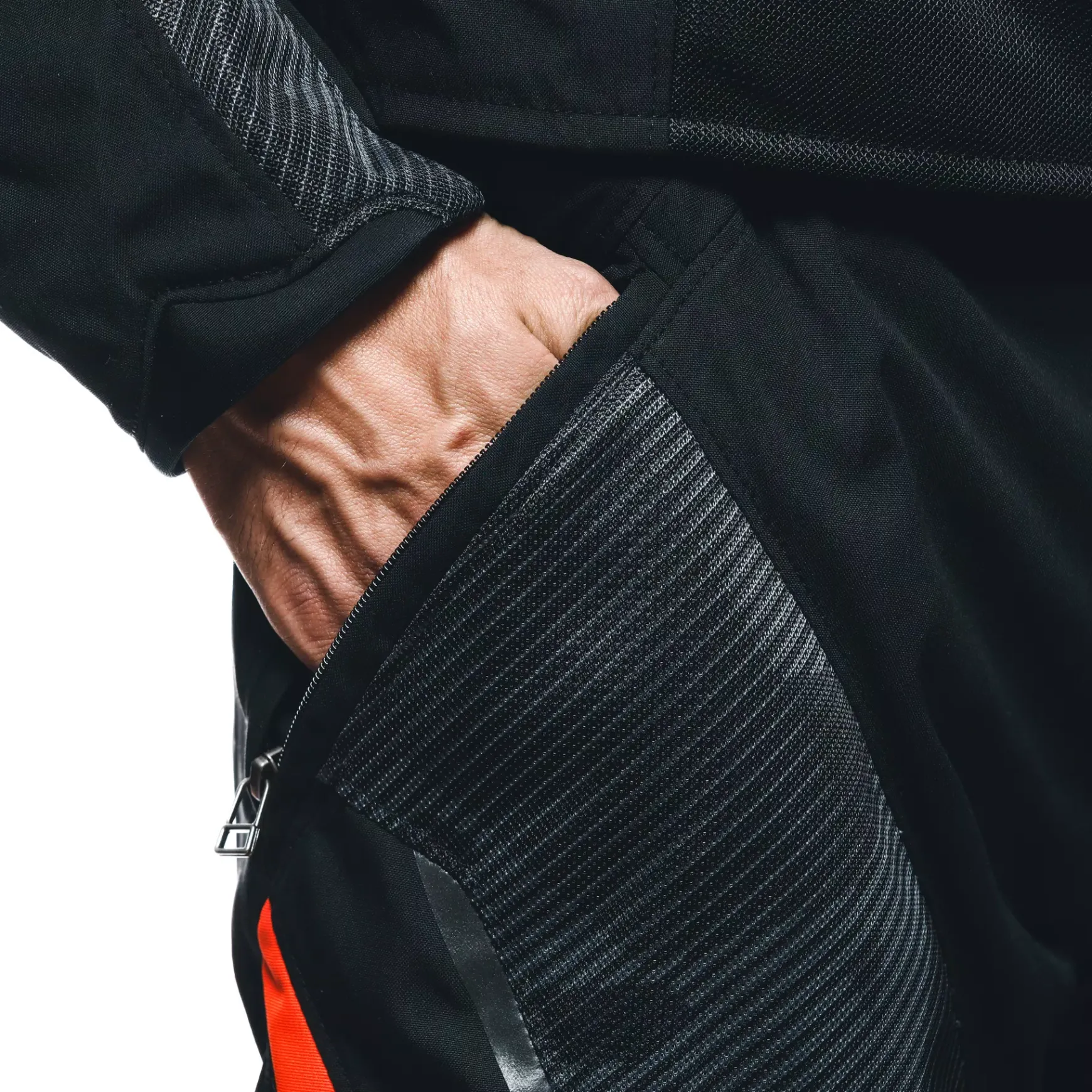 Dainese DRAKE 2 SUPER AIR TEX PANTS BLACK/ANTHRACITE/RED-FLUO Discount
