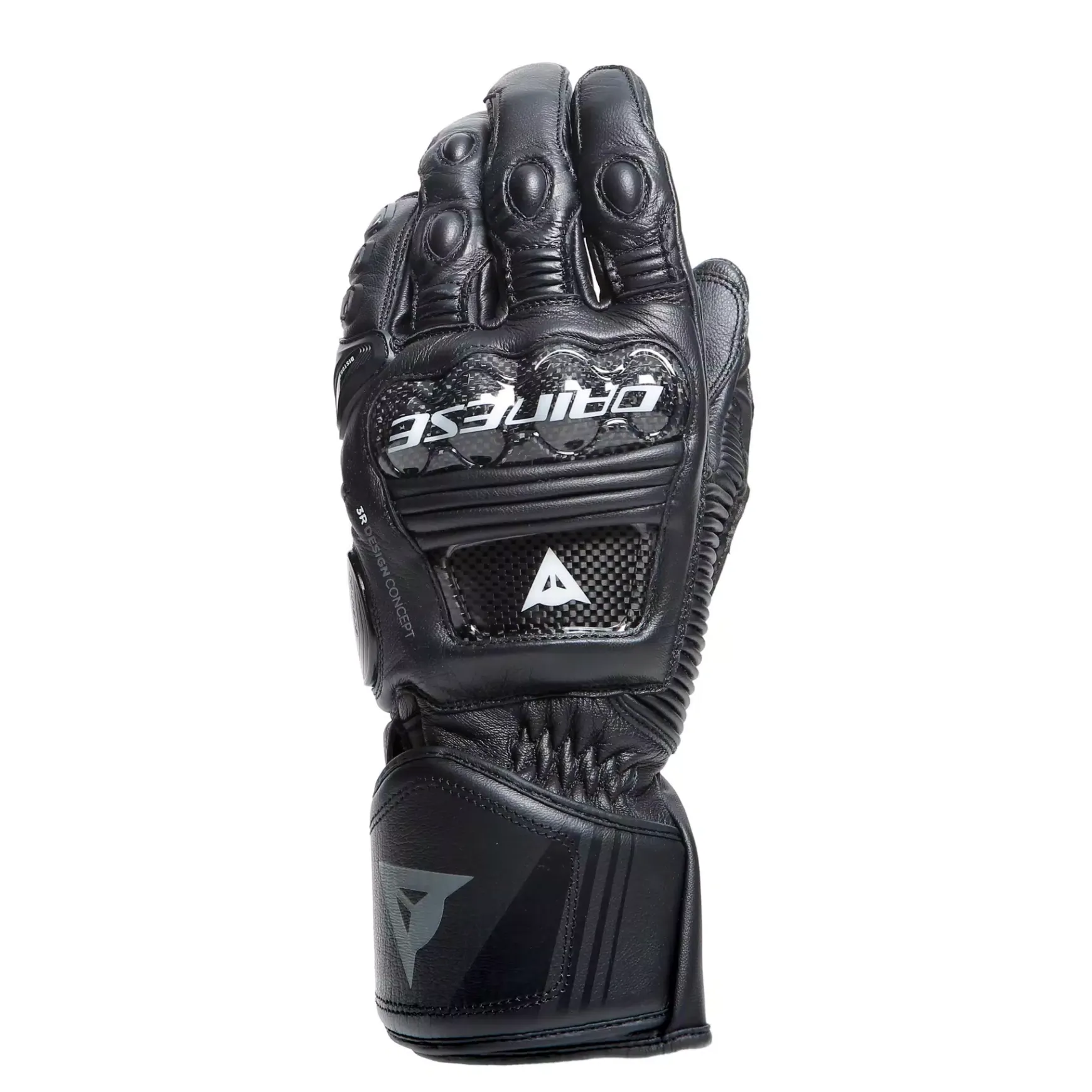 Dainese DRUID 4 LEATHER GLOVES BLACK/BLACK/CHARCOAL-GRAY Clearance