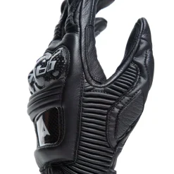 Dainese DRUID 4 LEATHER GLOVES BLACK/BLACK/CHARCOAL-GRAY Clearance