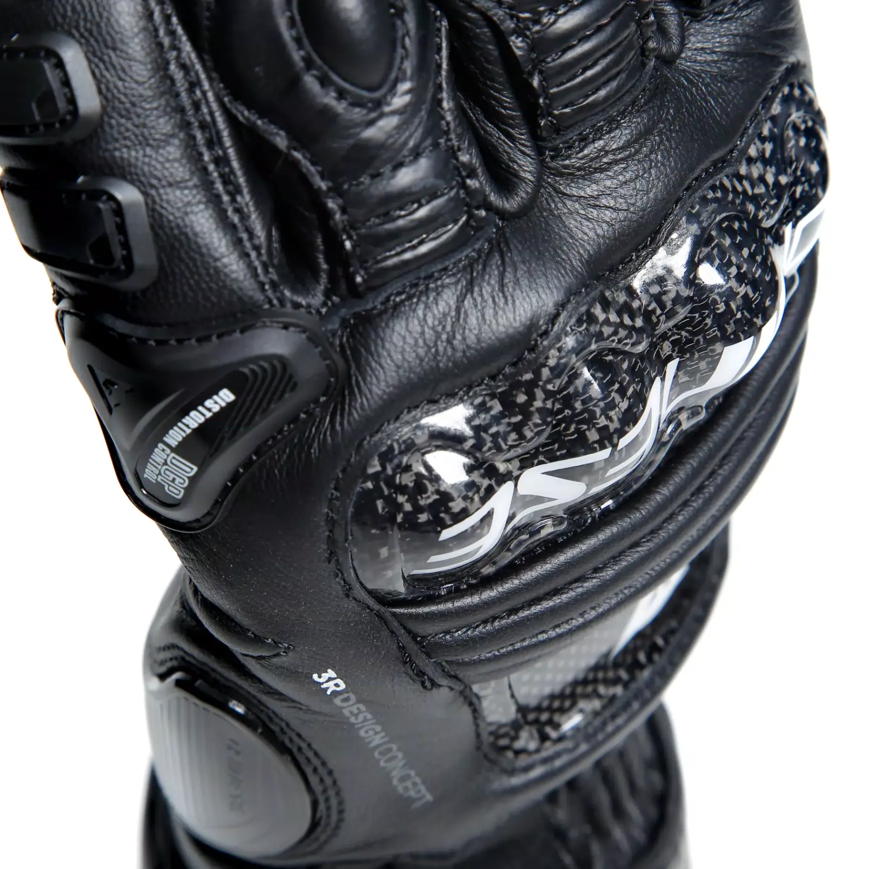 Dainese DRUID 4 LEATHER GLOVES BLACK/BLACK/CHARCOAL-GRAY Clearance