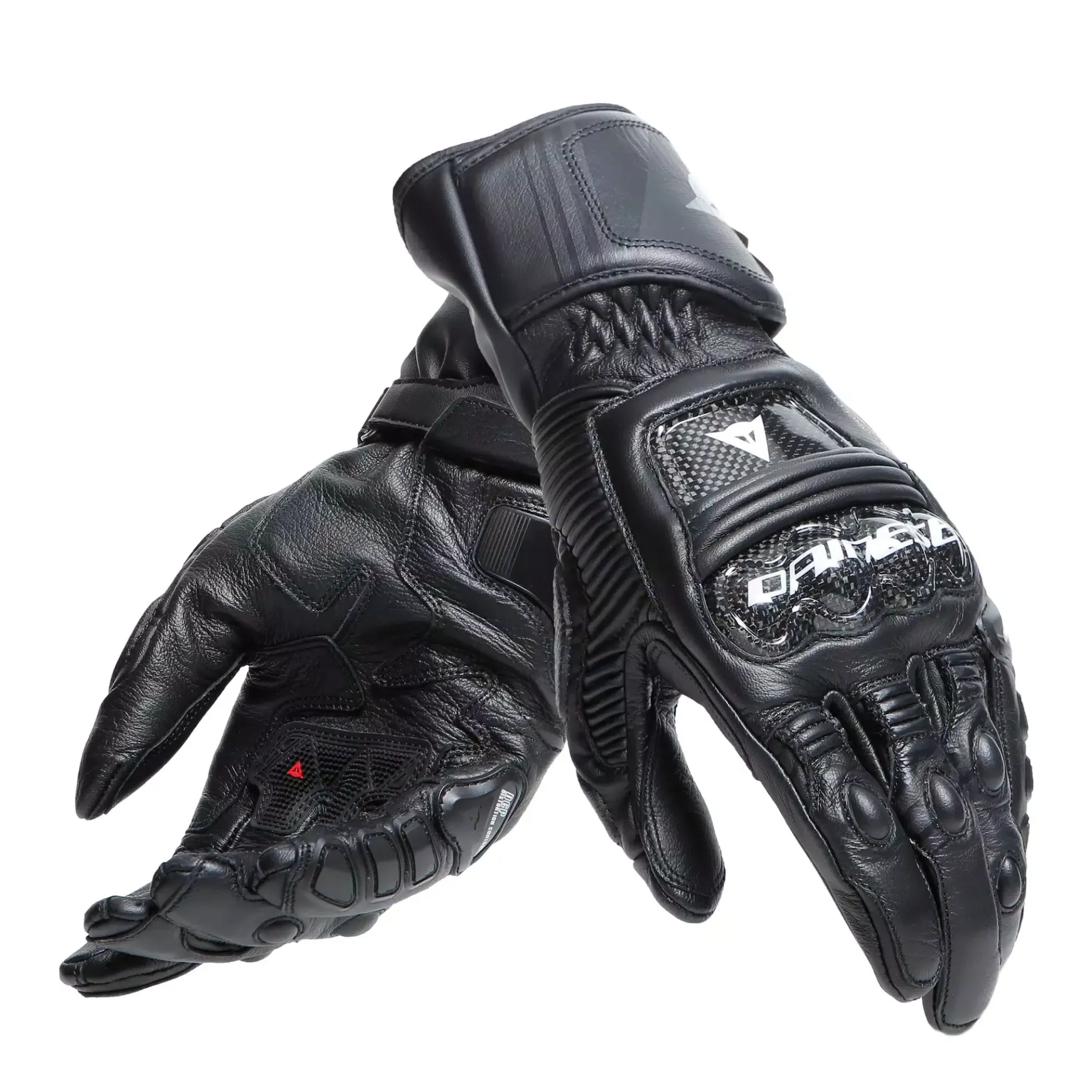 Dainese DRUID 4 LEATHER GLOVES BLACK/BLACK/CHARCOAL-GRAY Clearance
