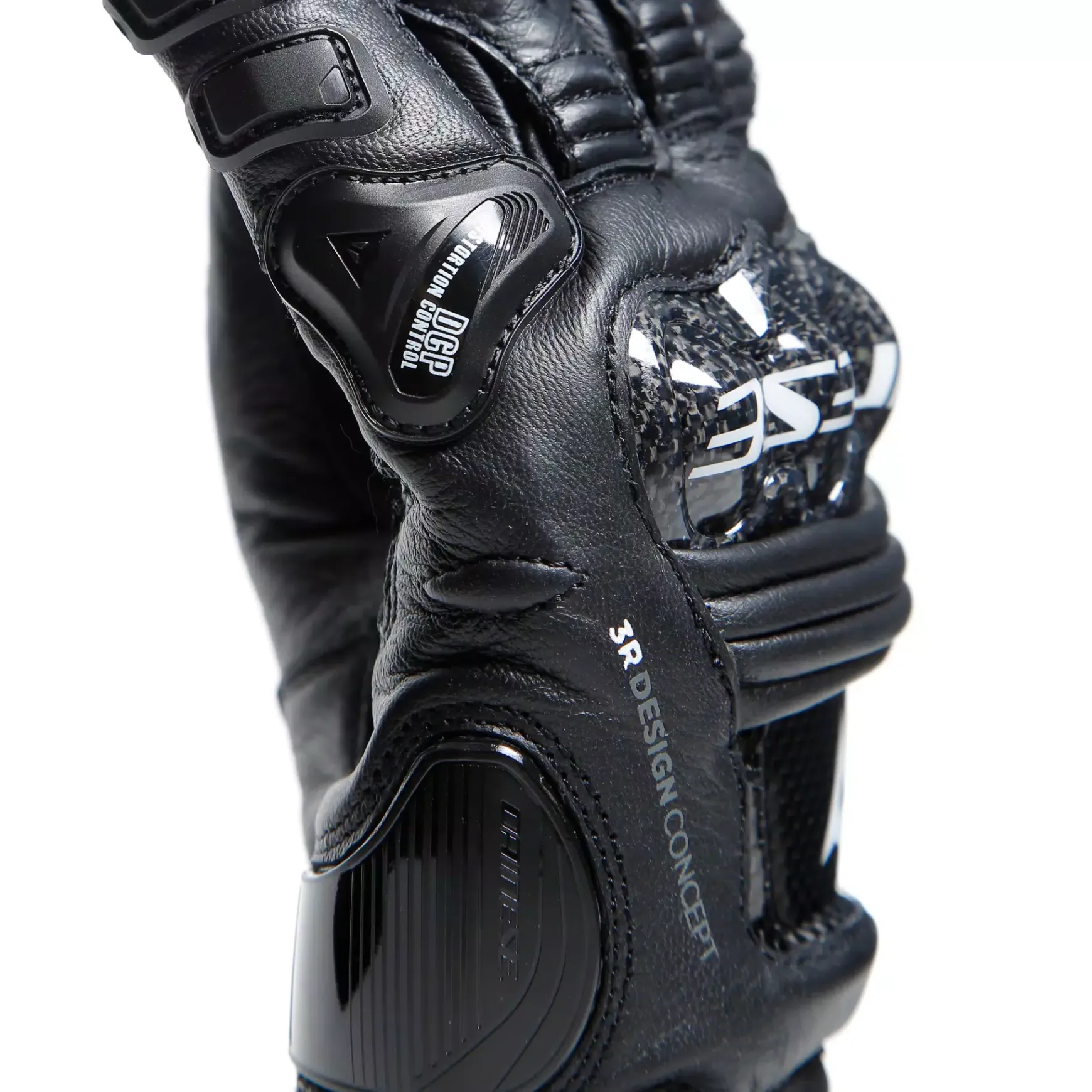 Dainese DRUID 4 LEATHER GLOVES BLACK/BLACK/CHARCOAL-GRAY Clearance
