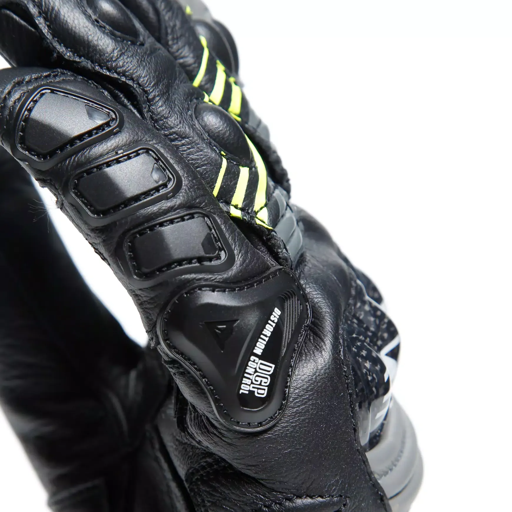 Dainese DRUID 4 LEATHER GLOVES BLACK/CHARCOAL-GRAY/FLUO-YELLOW Best