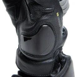 Dainese DRUID 4 LEATHER GLOVES BLACK/CHARCOAL-GRAY/FLUO-YELLOW Best