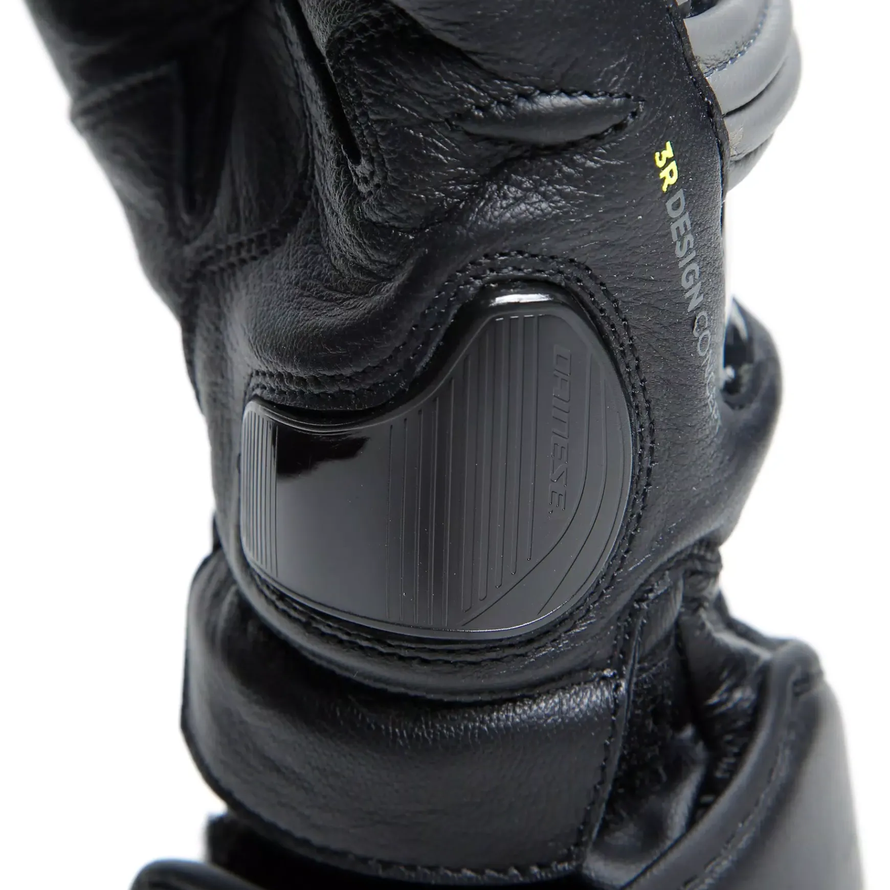 Dainese DRUID 4 LEATHER GLOVES BLACK/CHARCOAL-GRAY/FLUO-YELLOW Best