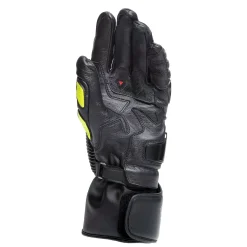 Dainese DRUID 4 LEATHER GLOVES BLACK/CHARCOAL-GRAY/FLUO-YELLOW Best