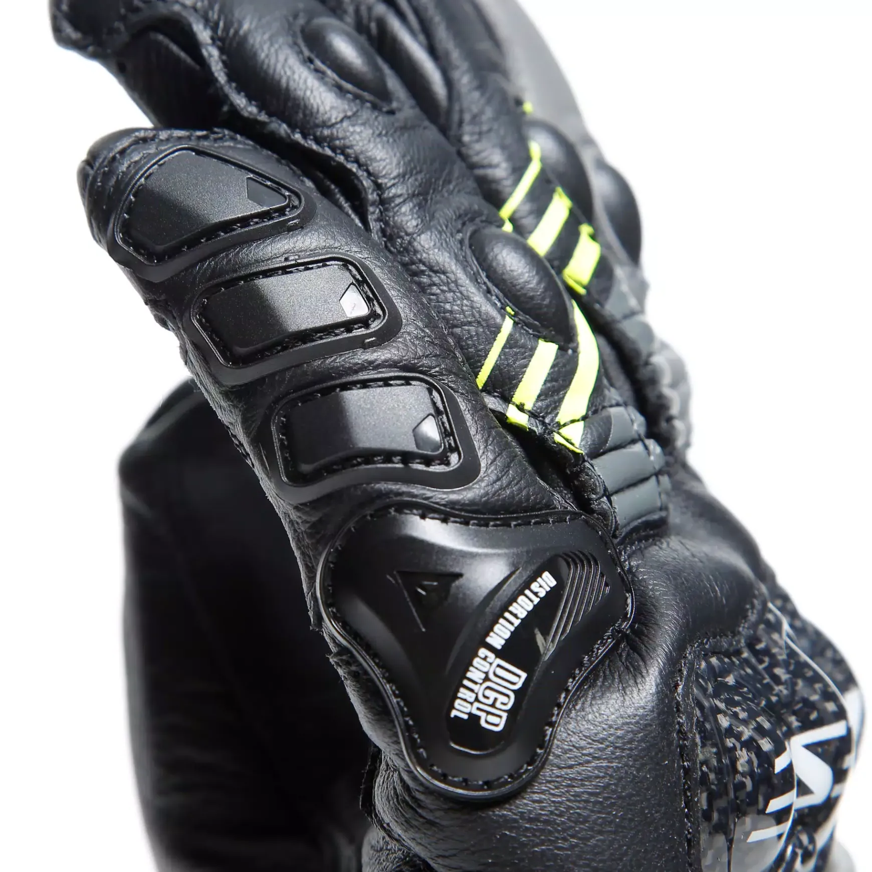 Dainese DRUID 4 LEATHER GLOVES BLACK/CHARCOAL-GRAY/FLUO-YELLOW Best