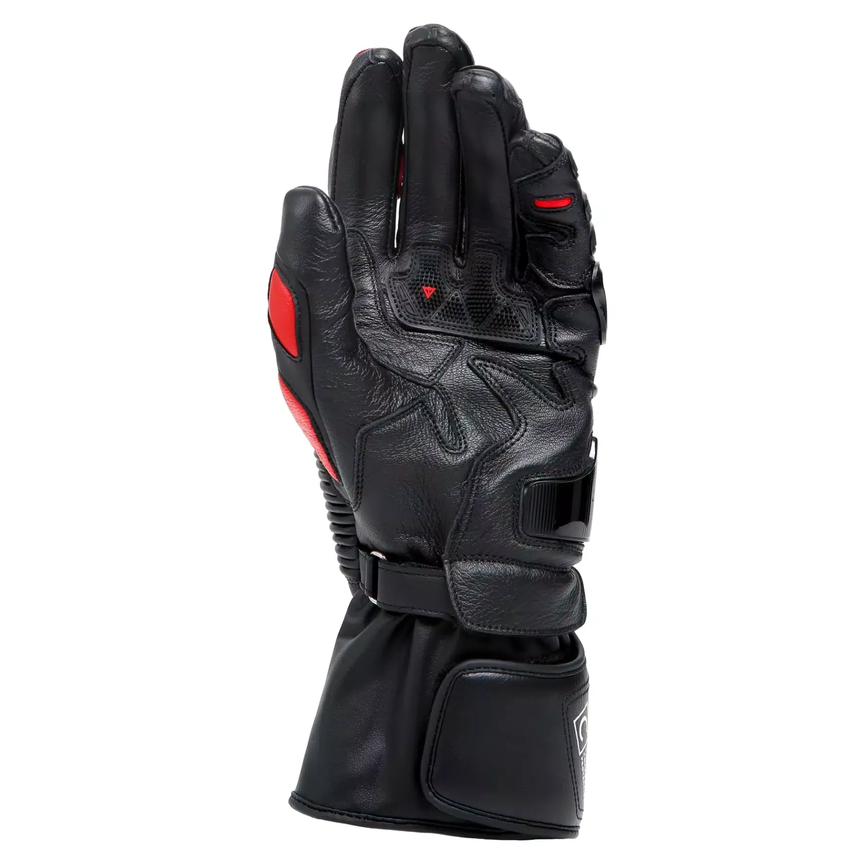 Dainese DRUID 4 LEATHER GLOVES BLACK/LAVA-RED/WHITE Clearance